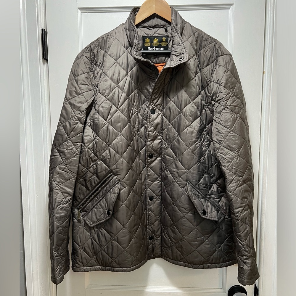 Men’s quilted Barbour Jacket NWOT